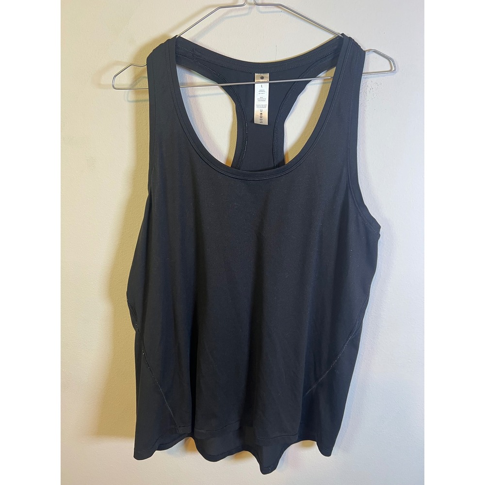 Yogalicious Womens Tank‎ Top Racerback Stretch Black Large